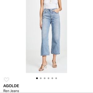 Agolde Ren wide leg crop jeans